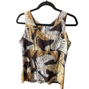 *SOLD* MANUHEALII manu TOP uluhe fern print ~ size small